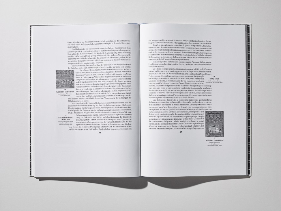 Open book displaying 'Transposition' designed by Spector Books using Camelot typefaces.