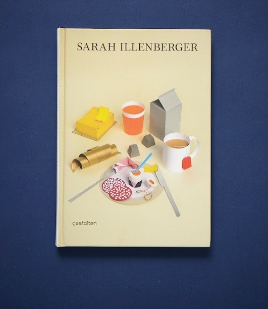 Book cover by Sarah Illenberger featuring illustrated objects including yellow fabric, cups, and utensils on cream background.